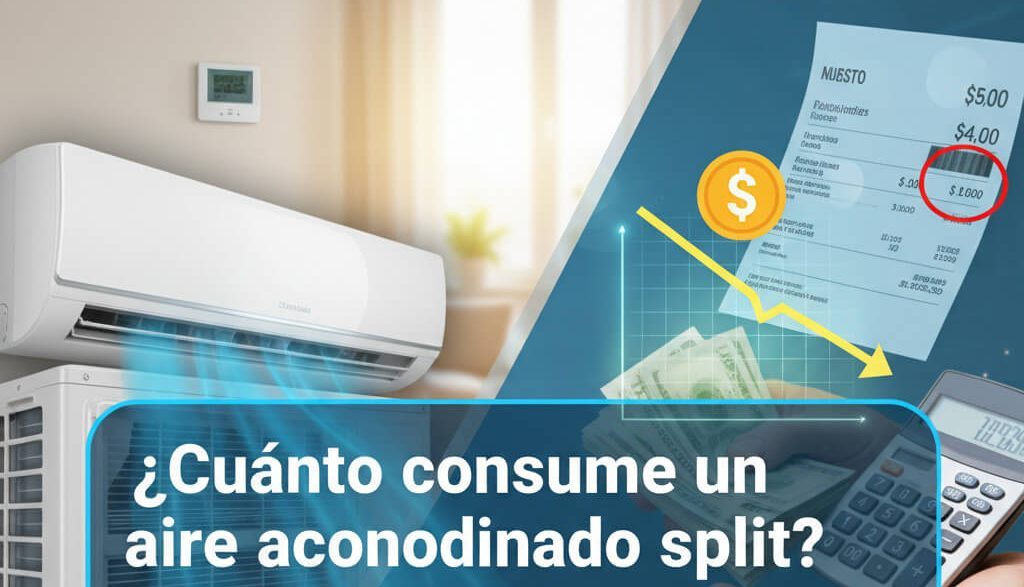 consumo de aire acondicionado split pared y ahorro de energía